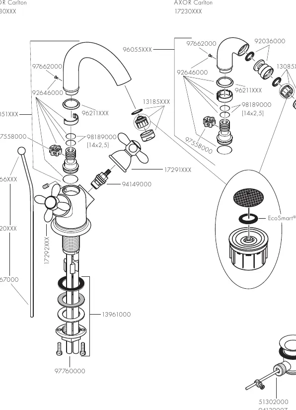 Spare parts diagram