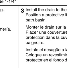 Installing the drain
