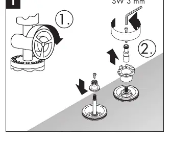 Massaud series assembly steps 1-2