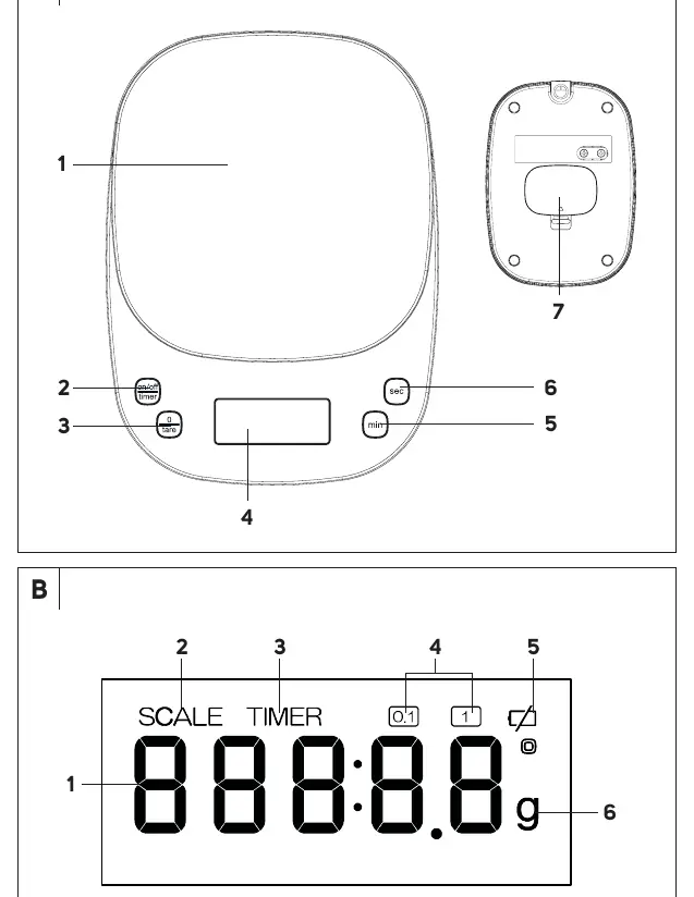 Diagram A: Scale components