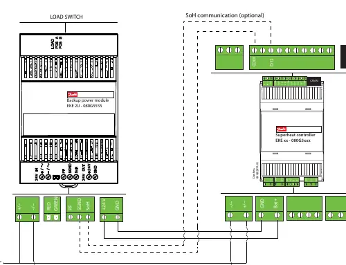 Wiring diagram for EKE 2U module connections