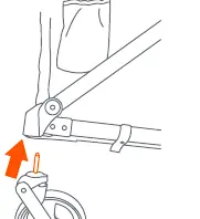 Front wheel attachment