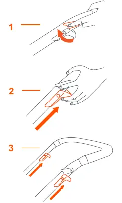 Folding mechanism and double lock feature