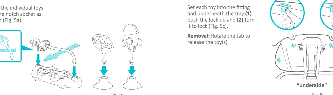 Toy attachment installation
