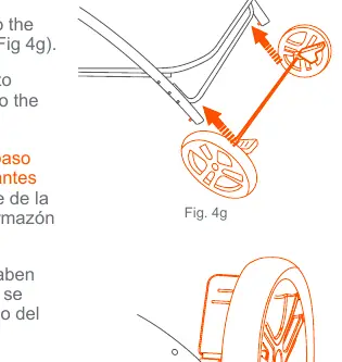 Rear wheel insertion