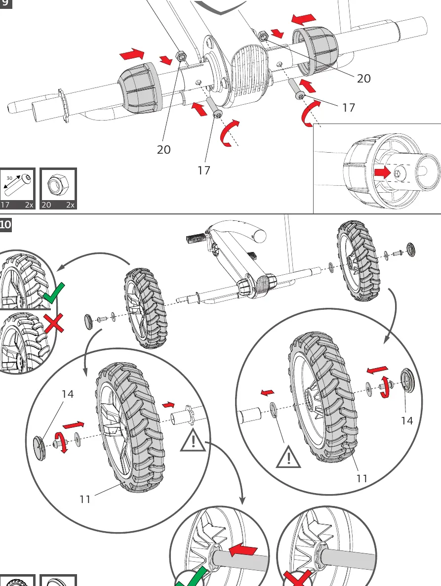 Assembly steps 9-10