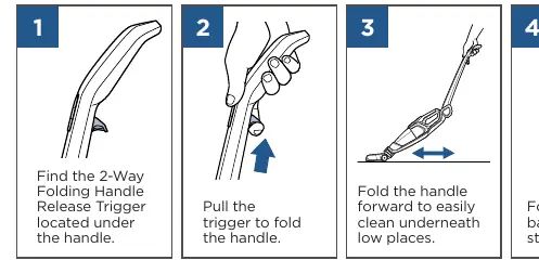 Operating the 2-Way Folding Handle