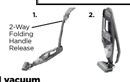 2-way folding handle release