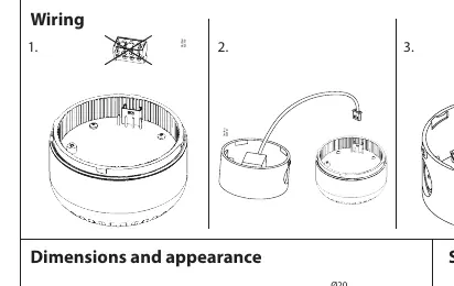 Wiring diagram for the gas sensor strobe and horn.