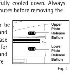 Release buttons diagram (Fig 2)