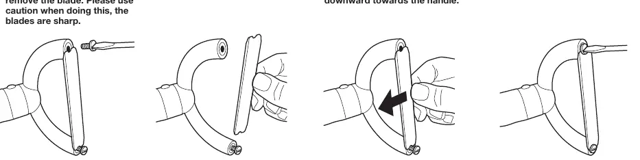 Blade replacement steps