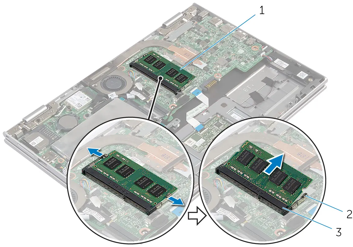 Removing the memory module