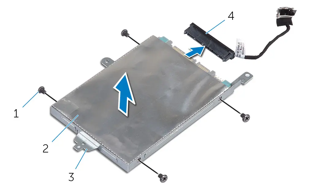 Removing the hard drive