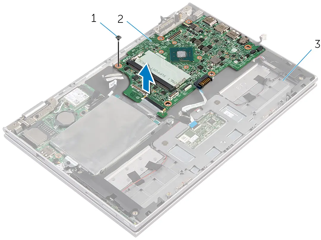 Removing the system board
