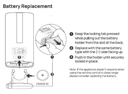 Battery replacement steps
