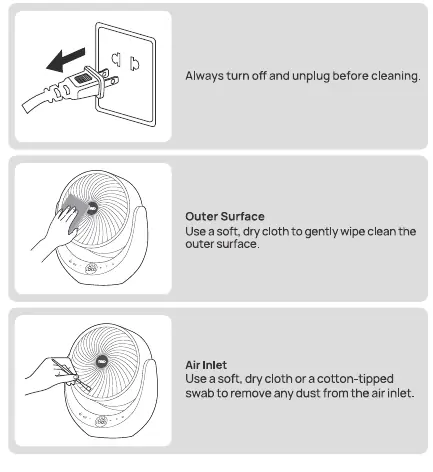 Cleaning instructions