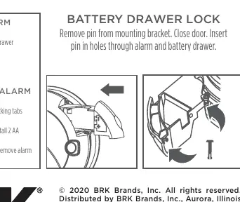 Battery drawer lock mechanism