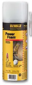 Dewalt PowerFoam can