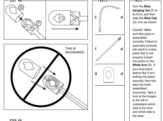 Step 4A: Hanging Tee Assembly