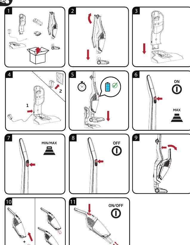 Assembly and operation steps