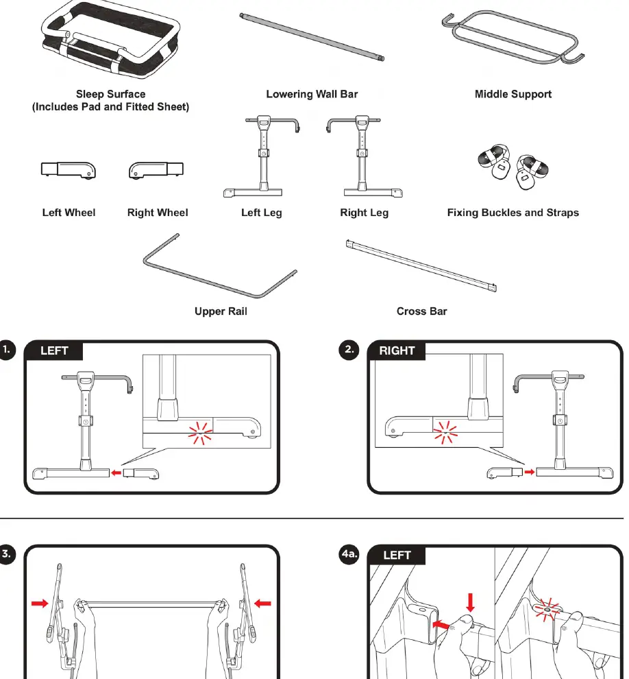 Assembly components and initial steps