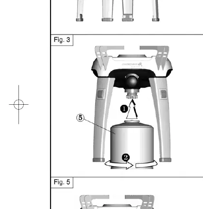 Installing the gas cartridge