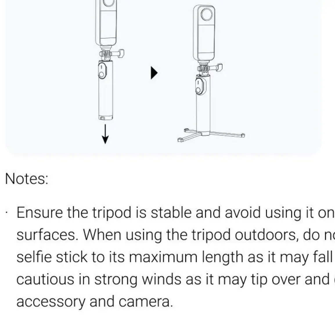 Extending the tripod legs