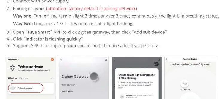 App pairing steps