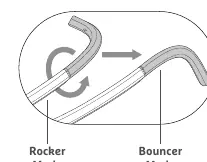 Switching between rocker and bouncer mode