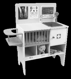 Playtive 2-in-1 Pretend Baby Clinic and Vet