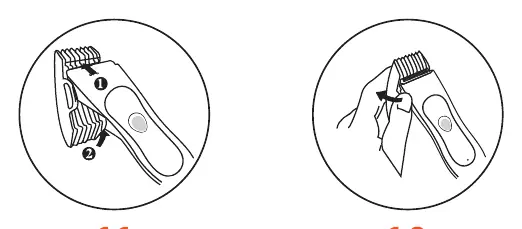 Guide comb installation and disassembly