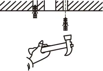 Drilling and inserting anchors.