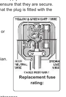 Wiring diagram for the BS1363/A 13 Amp 3-pin plug.