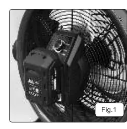 Fig 1: Control knob on the power adaptor.