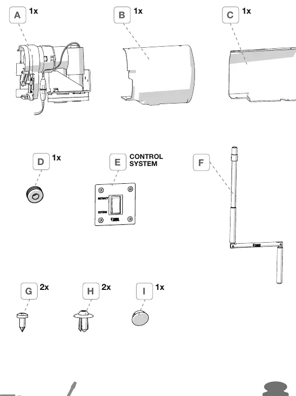 Components included in the kit