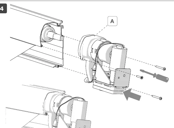 Motor installation step 4