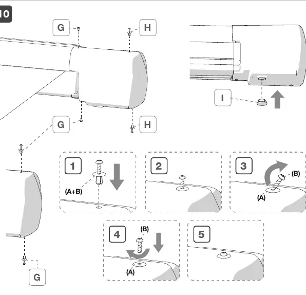 Cap fastening rivet sequence