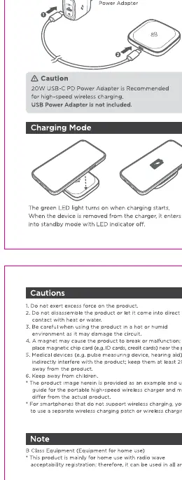 Connection diagram for the wireless charger