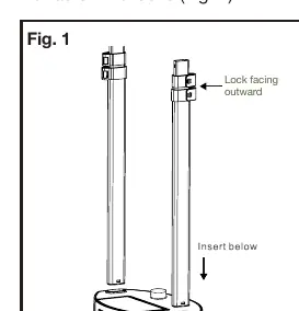 Assembling the support poles