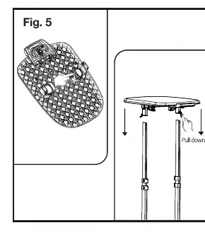 Attaching the ironing board