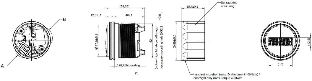 Dimensions and mounting diagram