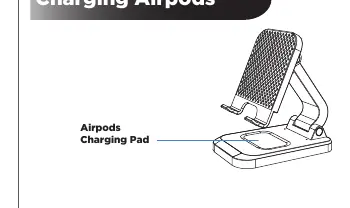 Placement of AirPods on the charging pad.