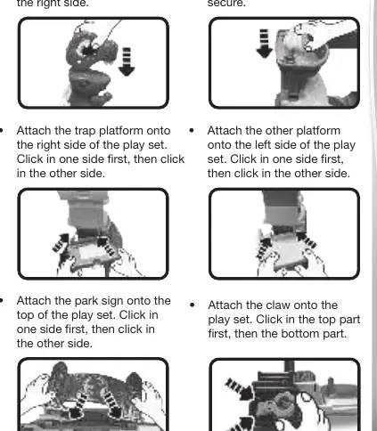 Assembly of the play set components.