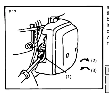 Idle adjustment screw (F17)