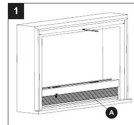 Marking the center of the window and blind
