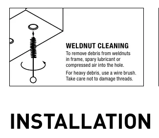 Weldnut cleaning