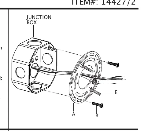 Mounting bracket installation diagram