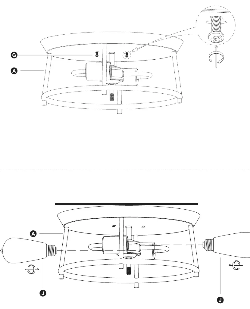 Fixture and bulb installation