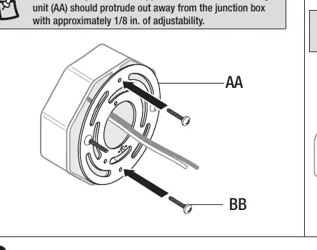 Attaching the mounting bracket
