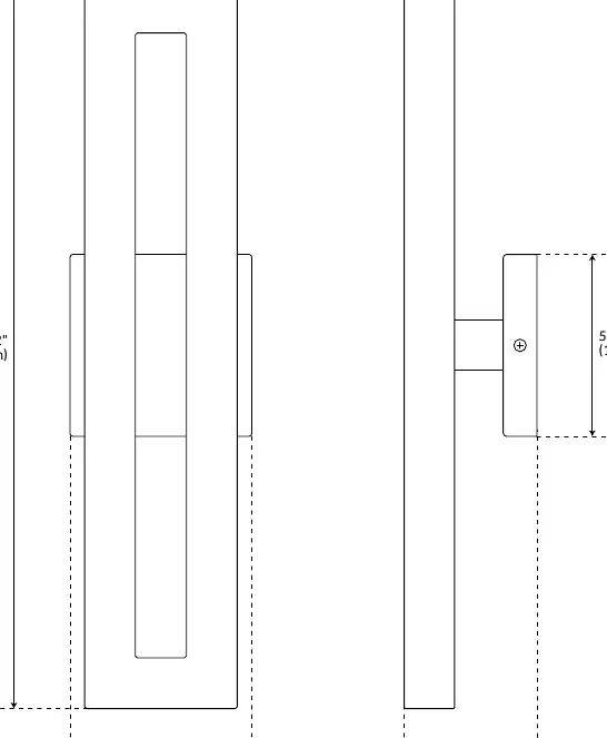 Dimensional drawing for PHEL5301 (22-inch model)